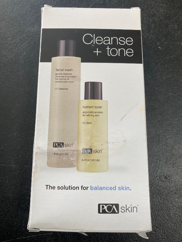 Photo 1 of PCA SKIN Cleanse and Tone Skincare Kit, Foaming Face Wash and Nutrient Face Toner Kit, 2 Bottle Skincare Kit