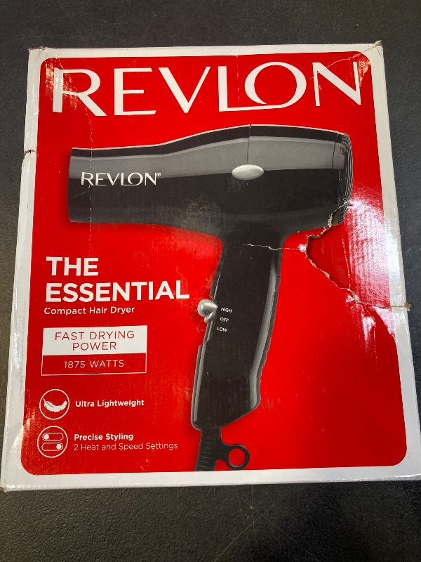 Photo 1 of Revlon Rvdr5034 Black Turbo Dryer 2 Heat 2 Speed 