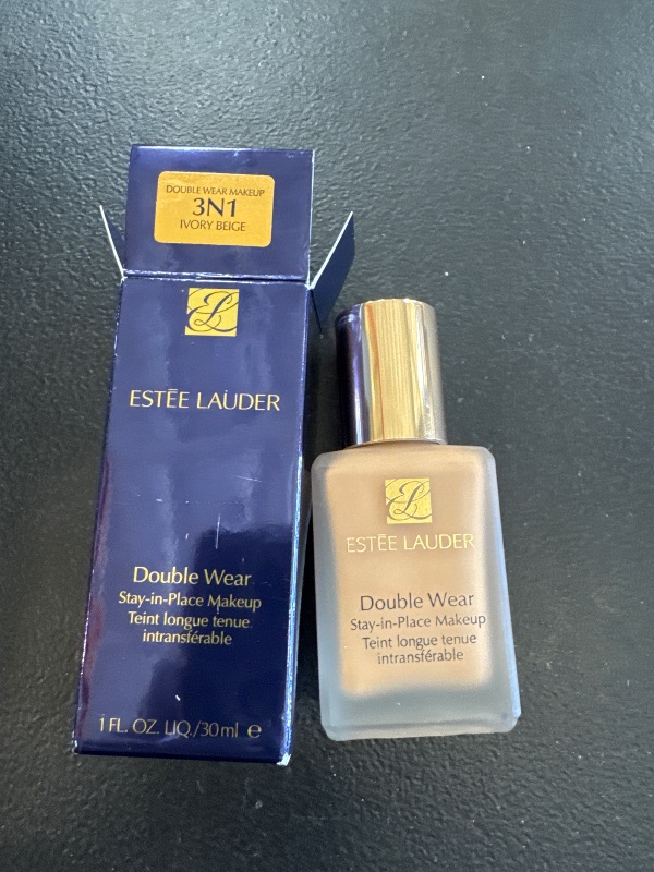 Photo 1 of Estée Lauder Double Wear Stay-in-Place 24-Hour Long-Wear Matte Foundation Makeup, 1 Fl Oz, 3N1 Ivory Beige