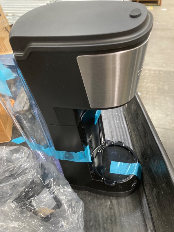 Photo 1 of CHEFMAN Single Serve Coffee Maker, K Cup Coffee Machine: Compatible with K-Cup Pods and Ground Coffee, Brew 6 to 12oz Cup Drip Coffee Maker, 40oz Water Reservoir, Cup Lift, Filter Included