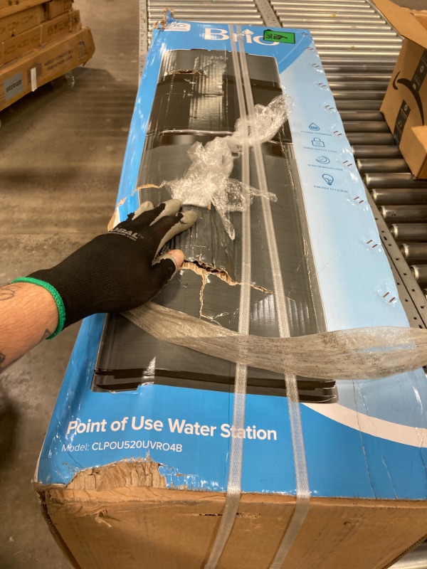 Photo 1 of **there is a dent on the dispenser***Brio 500 Series 4-Stage Bottle-Less POU Tri-Temperature Digital Self Cleaning Water Cooler Dispenser