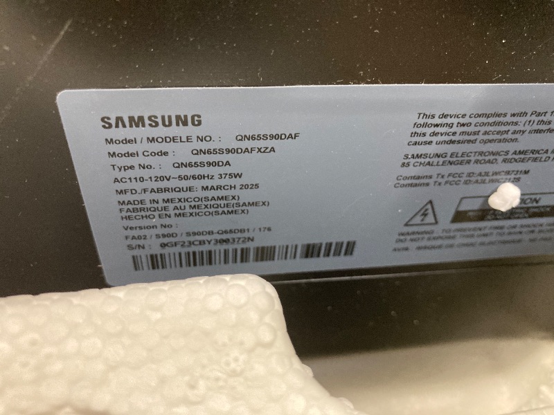 Photo 1 of ***PARTS ONLY***
SAMSUNG 65-Inch Class OLED 4K S90D Series HDR+ Smart TV w/Dolby Atmos, Object Tracking Sound Lite, Motion Xcelerator, Real Depth Enhancer, 4K AI Upscaling, Alexa Built-in (QN65S90D, 2024 Model)