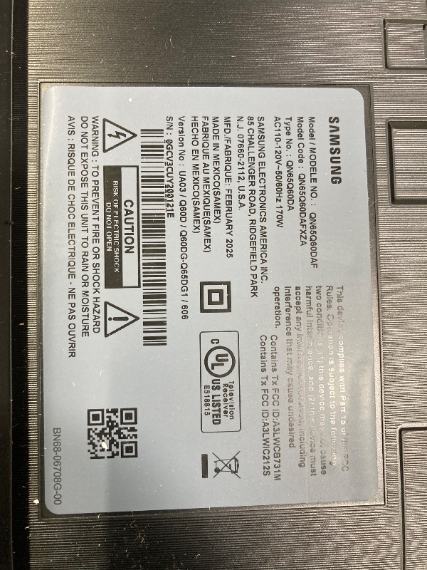 Photo 1 of ***PARTS ONLY***
SAMSUNG 65-Inch Class QLED 4K Q60D Series Quantum HDR Smart TV w/Object Tracking Sound Lite, Motion Xcelerator, Slim Design, Gaming Hub, Alexa Built-in (QN65Q60D, 2024 Model)