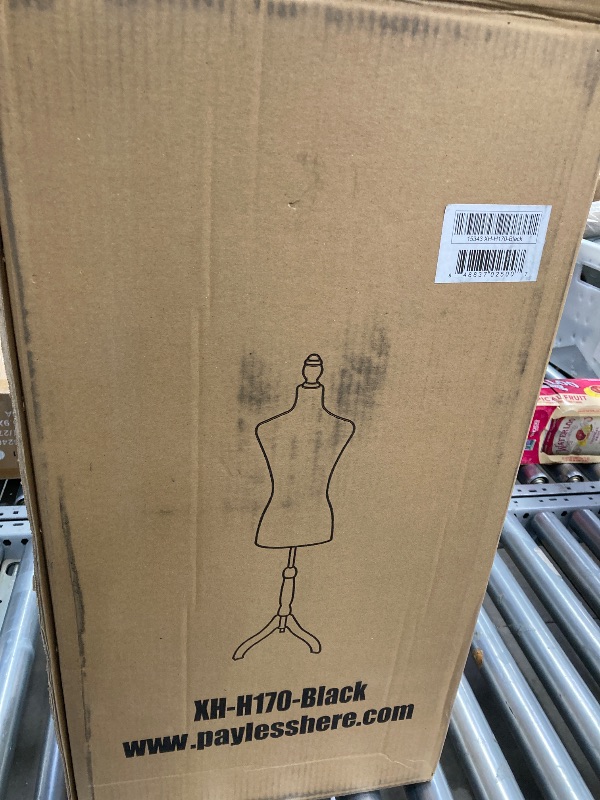 Photo 1 of ***MISSING HARDWARE***FDW 67 "H Polypropylene New Female Mannequin with Stable Stand, Perfect for Display(Black)
