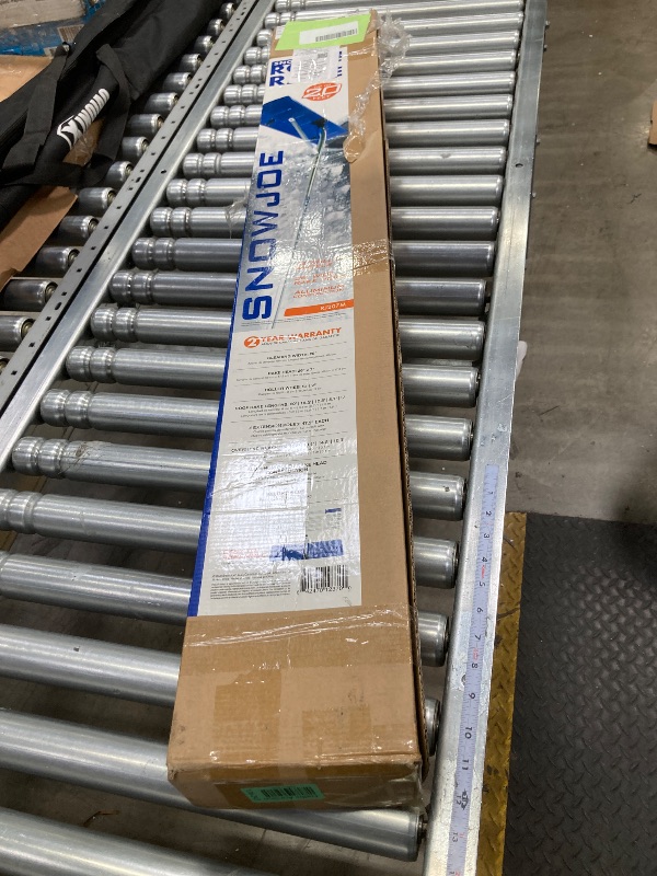 Photo 1 of ***MISSING PARTS***Snow Joe Roof Rake Snow Removal Tool with 26-Foot Reach and 20-Foot Debris Slide, Blue