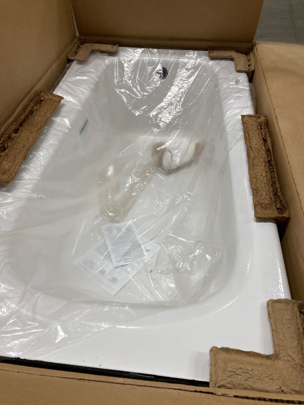 Photo 1 of American Standard 2461002.020 Cambridge Apron-Front Americast Soaking Bathtub Right Hand Drain, 5 ft x 32 in, White