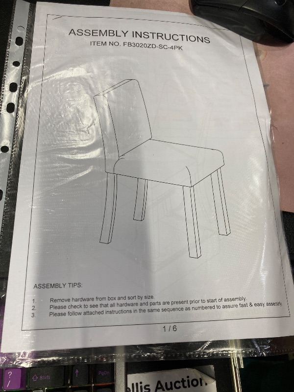 Photo 1 of  Dining Chair Set of 4 Faux