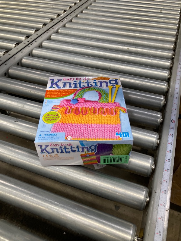 Photo 1 of 4M: Easy-to-Do: Knitting - DIY Craft Kit, Learn 2 Yarn Work Projects, Skill Building All-in-1 Set, Tools & Colorful Yarn, Beginners & Kids Ages 8+