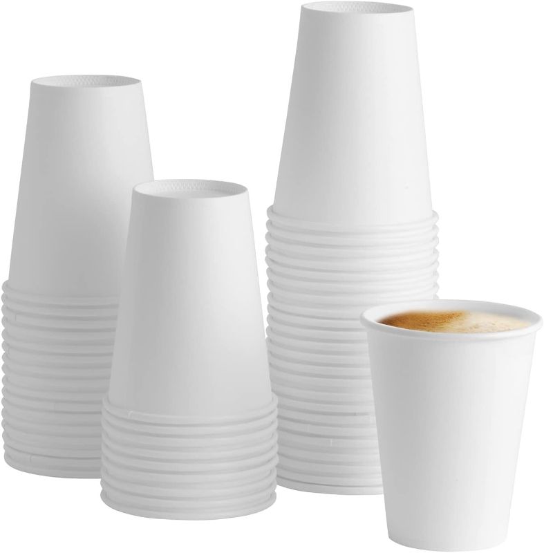 Photo 1 of 120 Pack Paper Hot Cups, Coffee Cups - White (formerly Comfy Package)