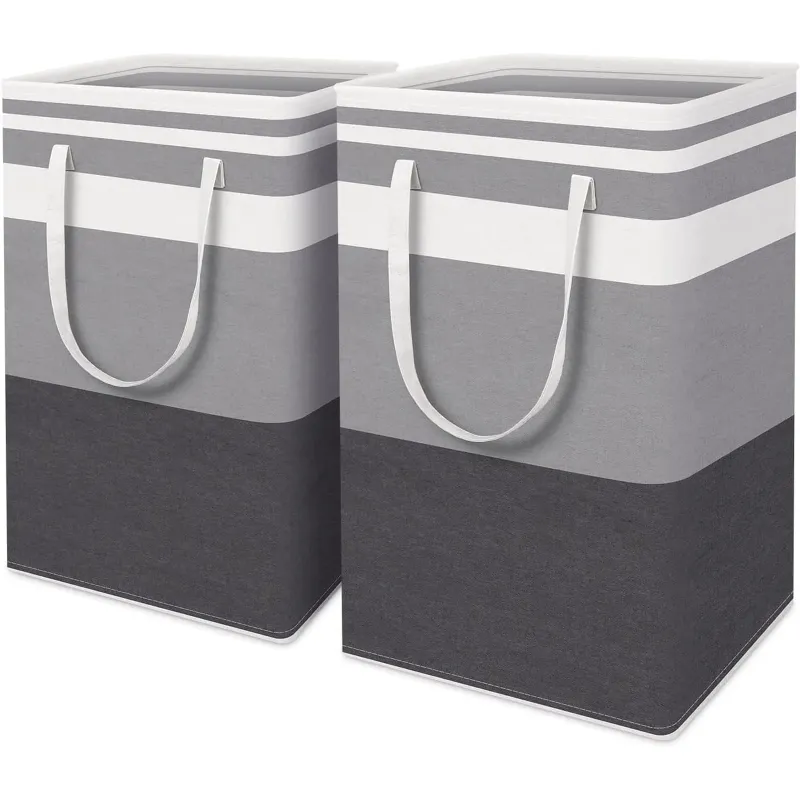 Photo 1 of  Laundry Basket, 2-Pack 75L Large Collapsible Laundry Hamper Waterproof for Dorm Clothes Toy Storage