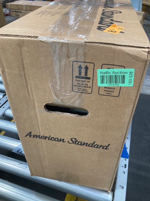 Photo 1 of American Standard 4142.016.020 Yorkville Flushometer Toilet Tank Complete with Coupling Components, White (Tank Only), 9.90 in wide x 17.60 in tall x 22 in deep