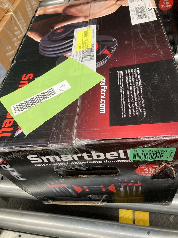 Photo 1 of 
FitRx SmartBell, 25lbs. Quick-Select 9 in 1 Adjustable Dumbbell for Home Gym, 5-25lbs. Weight in 2.5lbs Increments
