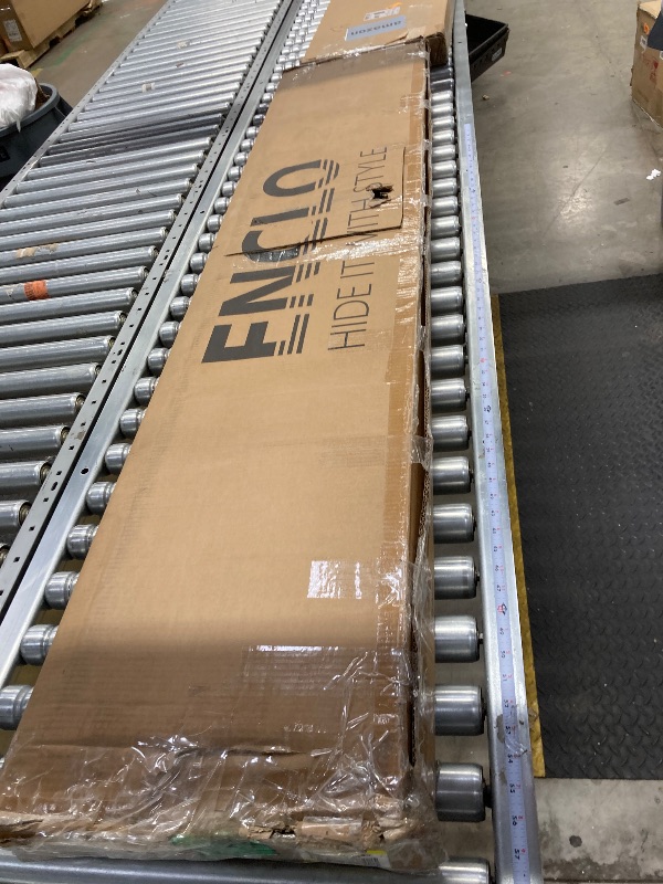 Photo 1 of 6.1ft H x 3ft W (1 Panel) Freestanding or Surface Mounted Enclo Tiaga Privacy Screen, Wood Privacy Fence Screen, Outdoor or Indoor Decorative Privacy Panel, Great for Balcony, Patio, Deck, EC18030