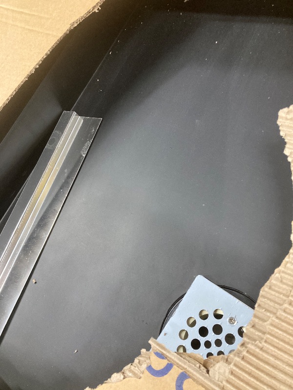 Photo 1 of ***THE COLOR IS BLACK***WOODBRIDGE SBR6034-1000L-BN Shower Base, 60"x 34", BLACK with Brushed Nickel Cover