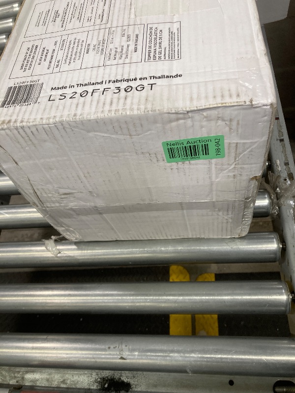 Photo 3 of LINENSPA Memory Foam Mattress Topper - 2 Inch Gel Infused Memory Foam - Plush Feel - Cooling and Pressure Relieving - CertiPUR Certified - Dorm Room Essentials - Full Size