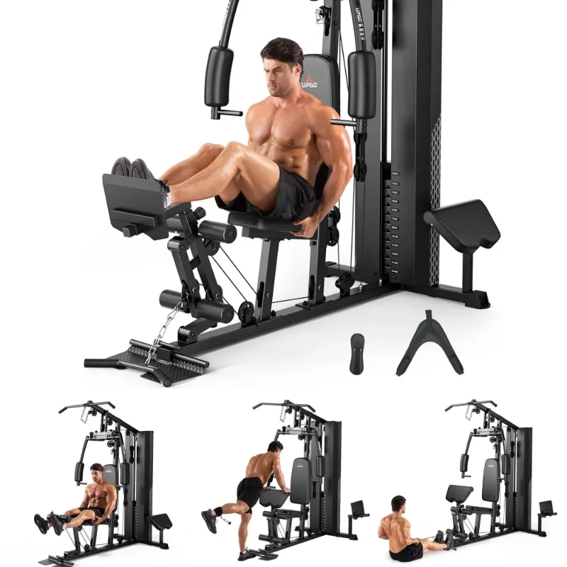 Photo 1 of ***BOX 2 OF 4 ONLY/INCOMPLETE SET***UPGO Home Gym Station, Workout Station with 154LBS Weight Stack, Equipment for All Body Training picture is a reference