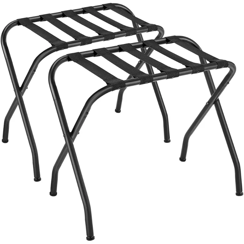 Photo 1 of ***ONLY ONE RACK***Luggage Racks Pack of 2 Holds up to 100lbs for Guest Room Suitcase Stand for Bedroom Black