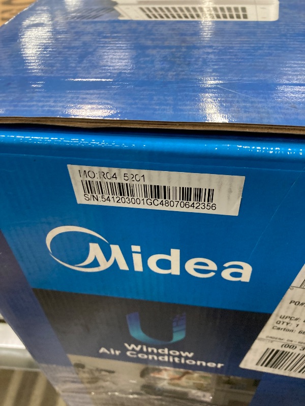 View 3 of Midea 8,000 BTU U Shaped Smart Inverter Window Air Conditioner, Cools up to 350 Sq. Ft., Ultra Quiet with Open Window Flexibility, Works with Alexa/Google Assistant, 35% Energy Savings, Remote Control