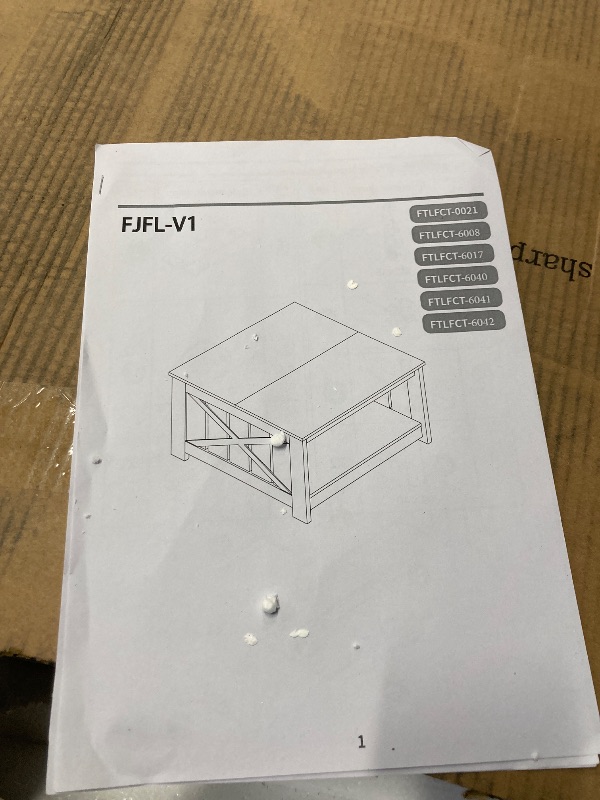 Photo 1 of jimeimen Farmhouse Lift Top Coffee Table with Storage, Wood Square Center Table with Charging Station&USB Ports, Living Room Central Table w/Large Hidden Space, for Living Room, Bedroom, Home Office