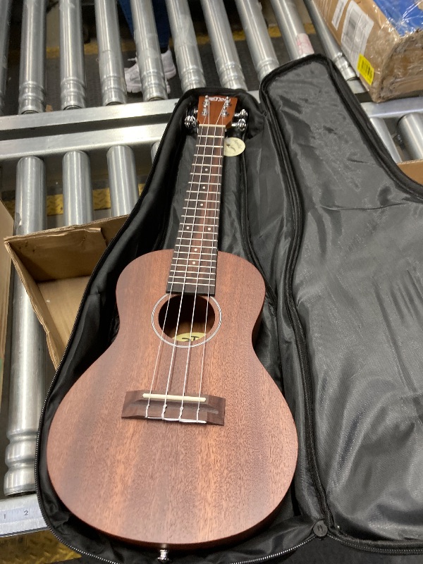 Photo 1 of ADM Ukulele for Beginners Hawaiian Wood Ukelele Kit for Kids Adult Student Starter Professional Ukalelee Pack Bundle with Free Lessons Gig Bag Strap Nylon String Tuner (Brown-Sapele, 21 Inch)