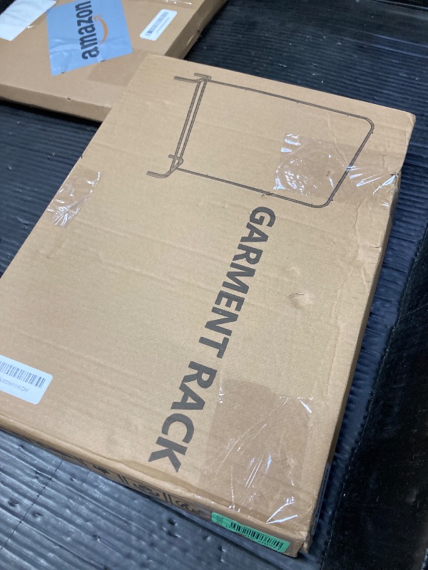 Photo 1 of MOYIPIN Metal Clothing Rack, Single Rod Portable Garment Rack for Hanging clothes, Cloths Rack for Bedroom, Balcony 43.31inch, Black