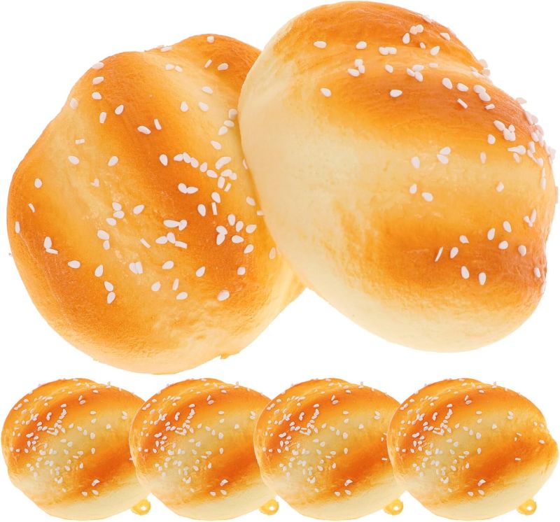 Photo 1 of 12 pcs Artificial Bread Fake Simulation Realistic Food Fake Cake Decoration Model Kitchen Party Decoration Photography Prop
