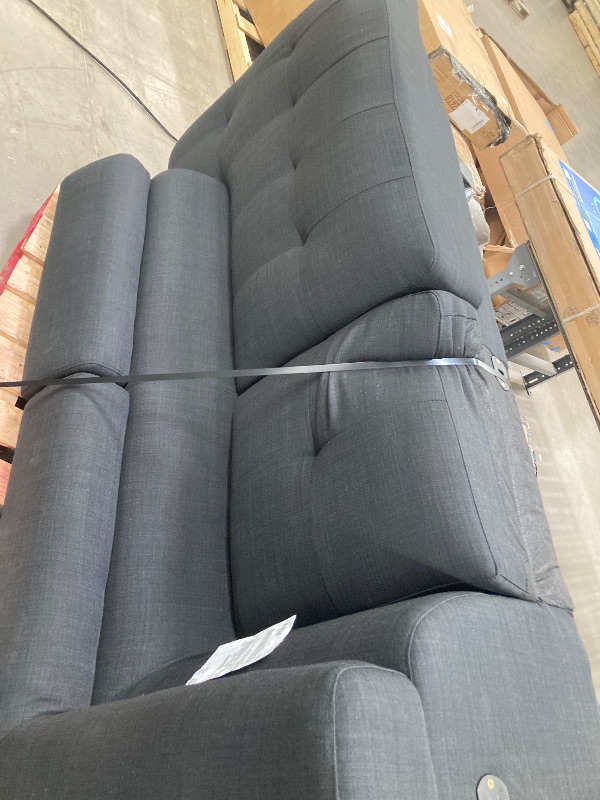 Photo 1 of ***HALF OF THE SECTIONAL****Christopher Knight Home Wels 101'' L-Shaped Sectional Couches, Tufted 4 Seater Chaise Lounge Sectional Sofa, Modular Sectional Sofa, Upholstered Fabric Couches for Living Room Bedroom, Charcoal