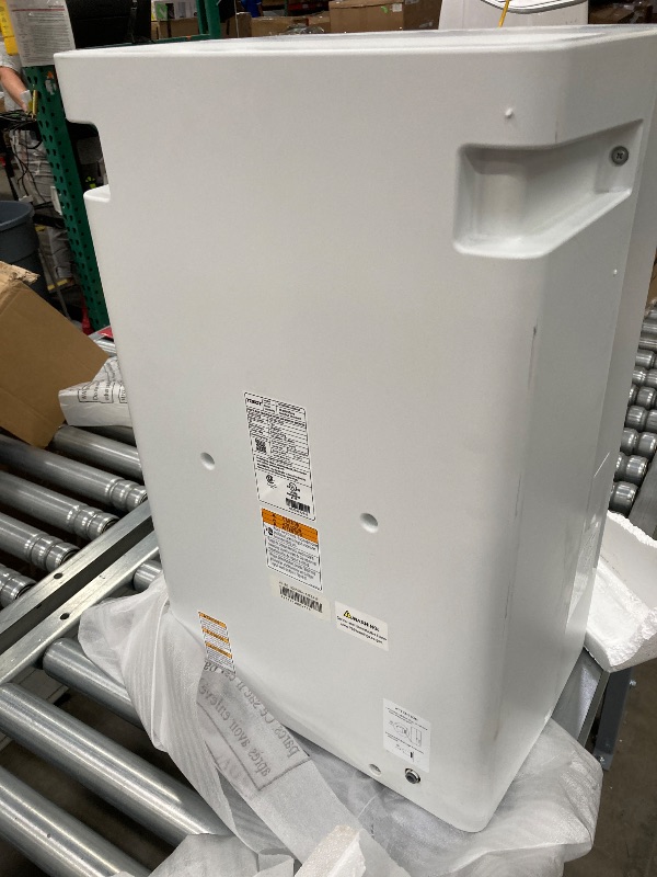 Photo 1 of  ***(NOT IN ORIGINAL BOX, BOX RIPPED/TORN, SOME SCUFFS/SCRATCHES, FRONT TOP FRAME CRACKED...SEE PHOTOS)***
Frigidaire 60-Pint Portable Dehumidifier with Built-In Pump for Large Rooms & Basements, Custom Humidity Control, Auto Shut Off, White   ***(NOT IN 