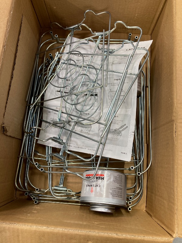 Photo 1 of ***(MISSING PIECES -SELLING AS PARTS ONLY, SELLING AS IS)*** 
Disposable Chafing Dish Buffet Set – Catering Food Warmers Foldable Racks, & Fuel Cans - Perfect for Buffets, Parties & Food Serving