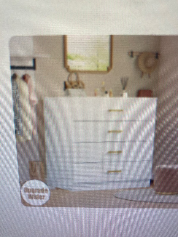 Photo 1 of **NEEDS HARDWARE**

White 4-Drawer Wood Dressers for Bedroom