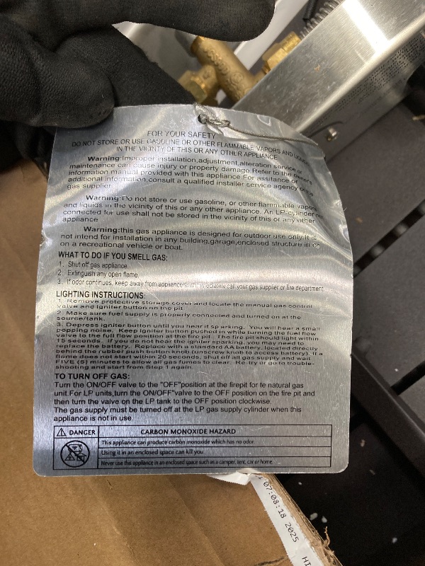 Photo 1 of SUMELL 44 Inch Wicker Propane Fire Pit Table 55,000 BTU Rectangular Outdoor Gas Fire Pit Table with Glass Wind, Auto Ignition Systems, Fire Beads, Fire Table for Garden, Backyard, Party