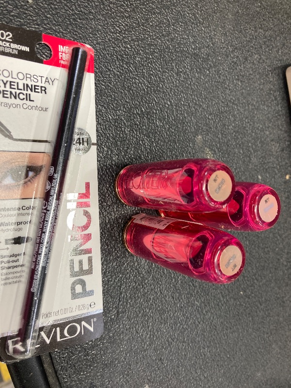 Photo 1 of  3 - FLOWER BEAUTY By Drew Barrymore Perfect Pout Moisturizing Lipstick - Soothes Lips + Hydrates - Creamy Lip Tint + Natural Looking Shine + Buildable Color - Cruelty-Free + Vegan (Orchid)
1- Revlon Eyeliner Pencil - Black Brown