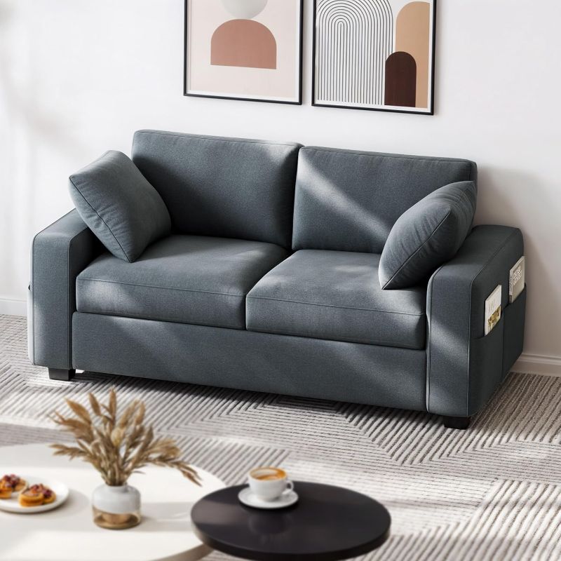 Photo 1 of ***BOX 1 OF 2 ONL Y/INCOMPLETE SET***Sofa, Comfy Upholstered Sofa Couch with Extra Deep Seats