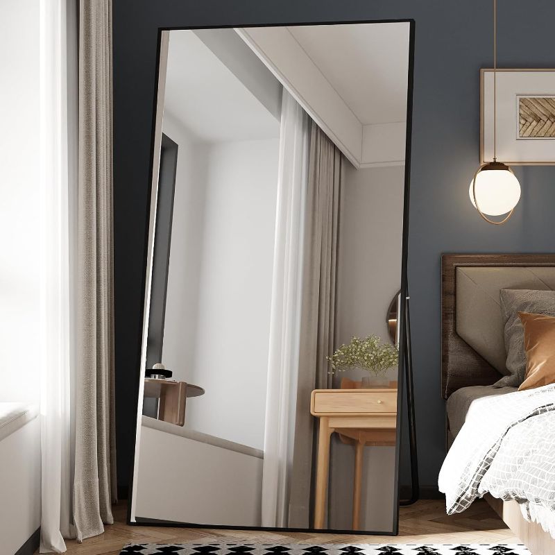 Photo 1 of 


Beauty4U 76" x 37" Large Full Length Mirror with Stand, Black Wall Mounting Full Body Mirror, Metal Frame Full-Length Mirror for Living Room, Bedroom
50+ bought in past month
