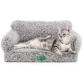 Photo 1 of ***not grey, green checkered color** Mewoofun Cat Bed Pet Couch,Fluffy Soft Dog Sofa for Medium Small Cat Dog, Fashion Non-Slip Bottom,Gray