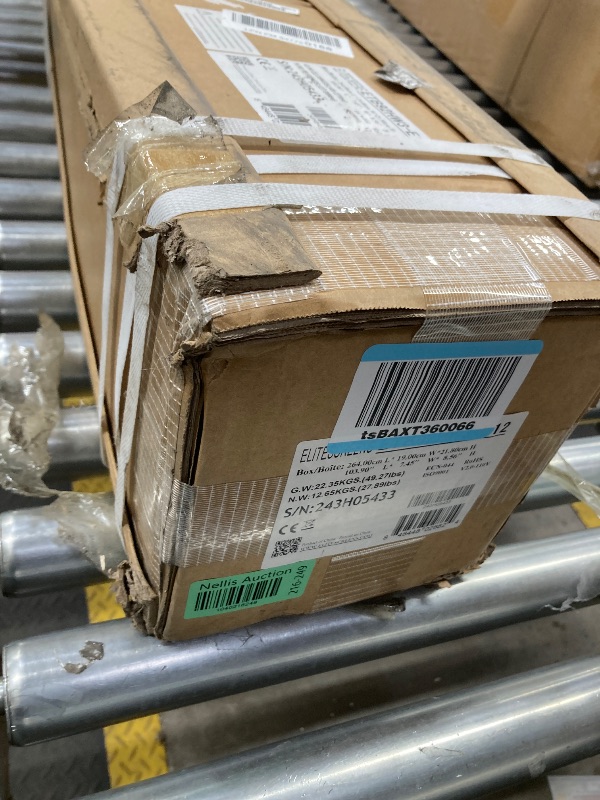 Photo 1 of Elite Screens Evanesce Tab-Tension B, 92-inch 16:9, 4K / 8K HD, Recessed in-Ceiling Electric Tab Tensioned Projector Screen, Matte White Projection Screen Surface Programmed Remote Kit, ETB92HW3-E12