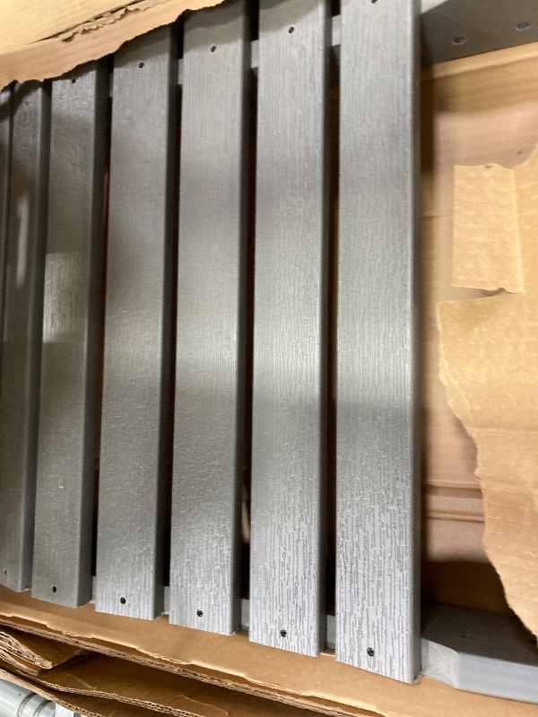 Photo 1 of 
Poly Lumber Wood 5FT Porch Swing Amish Craftsmandship Made in USA HDPE with No wood fibers and 1000 lbs Limit. Stainless Steel Hardware.Signature Rollback design for Patio Outdoor Backyard Garden Park