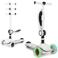 Photo 1 of ***PARTS ONLY****Skyhot Kids Scooter with LED Lighted Wheels, 3 Adjustable Height Handlebars and Foldable Seat - Sit or Stand Ride, Lean-to-Steer & Widen Anti-Slip Deck, Scooters for Kids 3-12, Black