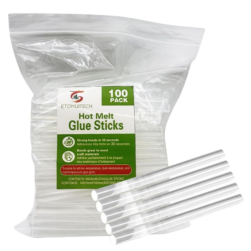 Photo 1 of **2 PACKS OF 50 STICKS**

Transparent hot melt Glue Gun Stick 4 inches*0.27 inches 100packs EVA Material Adhesive