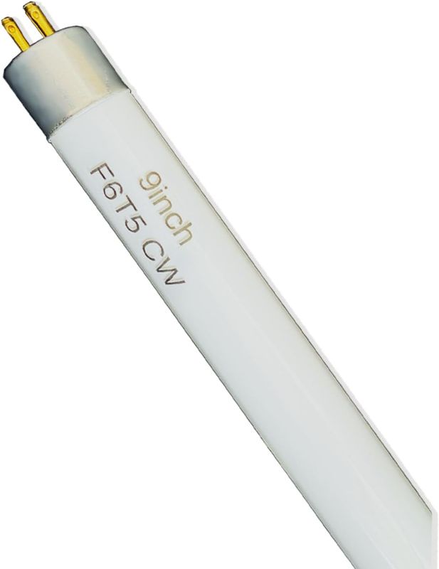 Photo 1 of (6pack) 9'' F6T5/CW Fluorescent 4100K Cool White Bulb, 6 Watt Light T5 Linear Lamps Replacement Camping Lantern Tubes, F6T5/TTL Makeup Mirror
