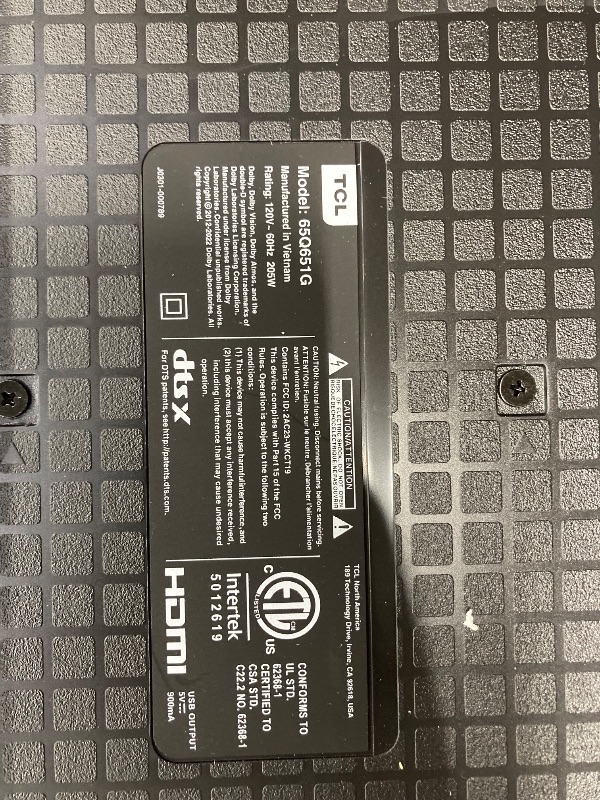 Photo 1 of TCL 65-Inch Q65 QLED 4K UHD Smart TV with Google TV (65Q651G, 2024 Model) Dolby Vision, Dolby Atmos, HDR Pro+, Game Accelerator Enhanced Gaming, Voice Remote, Works with Alexa, Streaming Television