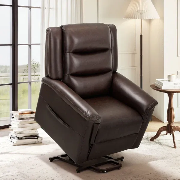 Photo 1 of ****CONTAINS 2 PACKAGES****

COLAMY PU Leather Electric Power Lift Recliner Chair with Thick Cushioned Padding Backrest
