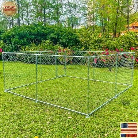Photo 1 of 10 X 10ft Large Pet Dog Run House Kennel Cage Backyard Playpen Enclosure Outdoor
