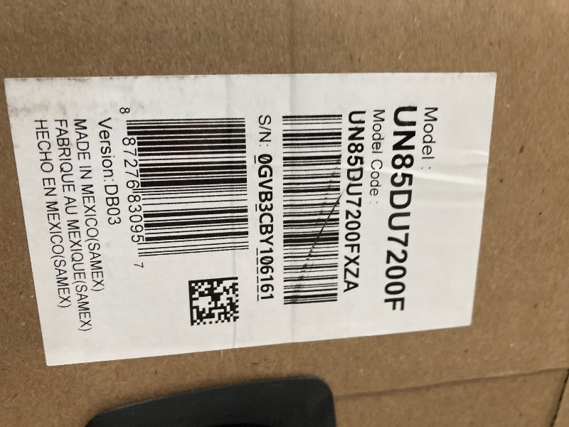 Photo 1 of **PARTS ONLY, BROKEN SCREEN**SAMSUNG 85-Inch Class Crystal UHD 4K DU7200 Series HDR Smart TV w/Object Tracking Sound Lite, PurColor, Motion Xcelerator, Mega Contrast, Q-Symphony (UN85DU7200, 2024 Model)