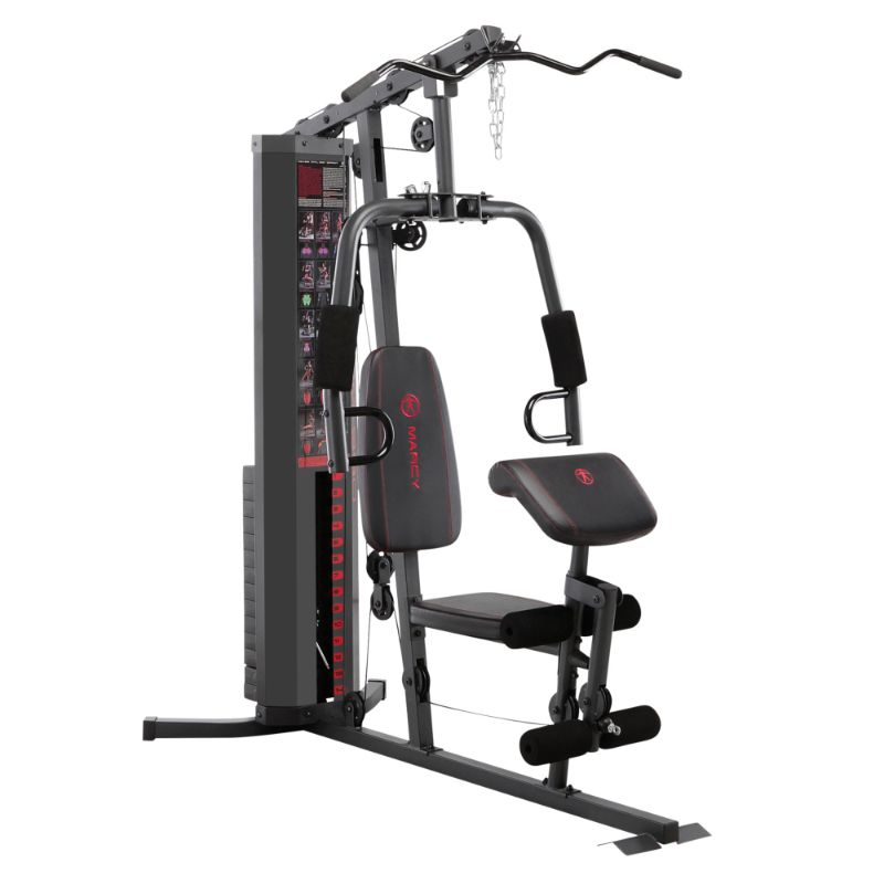 Photo 1 of ***BOX 2 OF 3 ONLY/INCOMPLETE SET**Marcy 150lb. Stack Home Gym with Pulley Arm and Leg Developer Multifunctional Workout Station for Weightlifting and Bodybuilding - MWM-989
