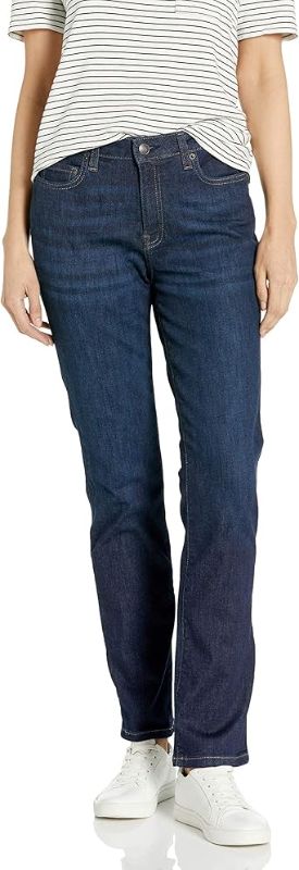 Photo 1 of Amazon Essentials Women's Jeans, Mid Rise Straight Leg Style, Slim Fit