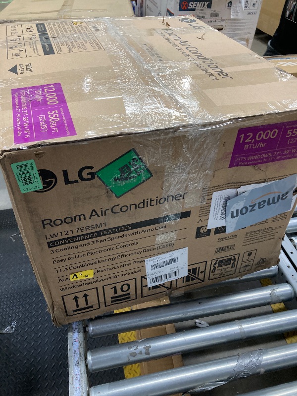 Photo 1 of LG 12,000 BTU Smart Window Air Conditioner, 115V, AC Window Unit for Rooms up to 550 Sq. Ft., Perfect for Kitchen or Living Room, Phone & Voice Control, Works with LG ThinQ, Amazon Alexa, Hey Google