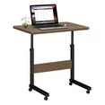 Photo 1 of HadinEEon Adjustable Laptop Desk on Wheels, Bronze