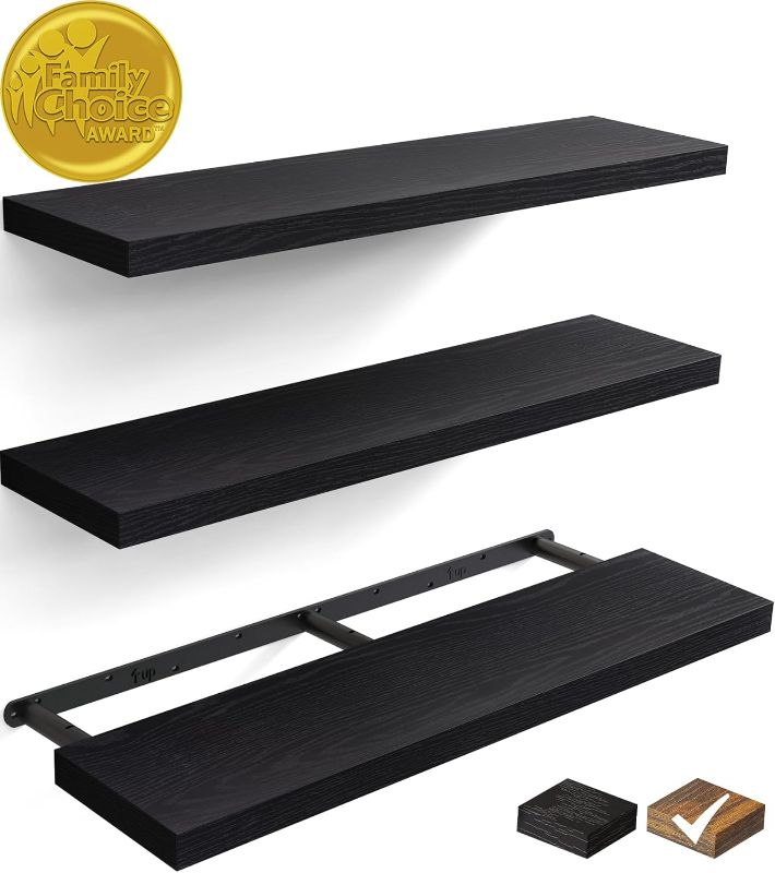 Photo 1 of  Floating Shelves for Wall, 36 inches Wall Mounted Rustic Wood Shelves