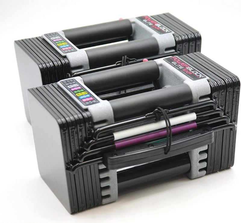 Photo 1 of ***ONLY ONE***PowerBlock Elite EXP Adjustable Dumbbells, Sold in Pairs, Stage 1, 5-50 lb
